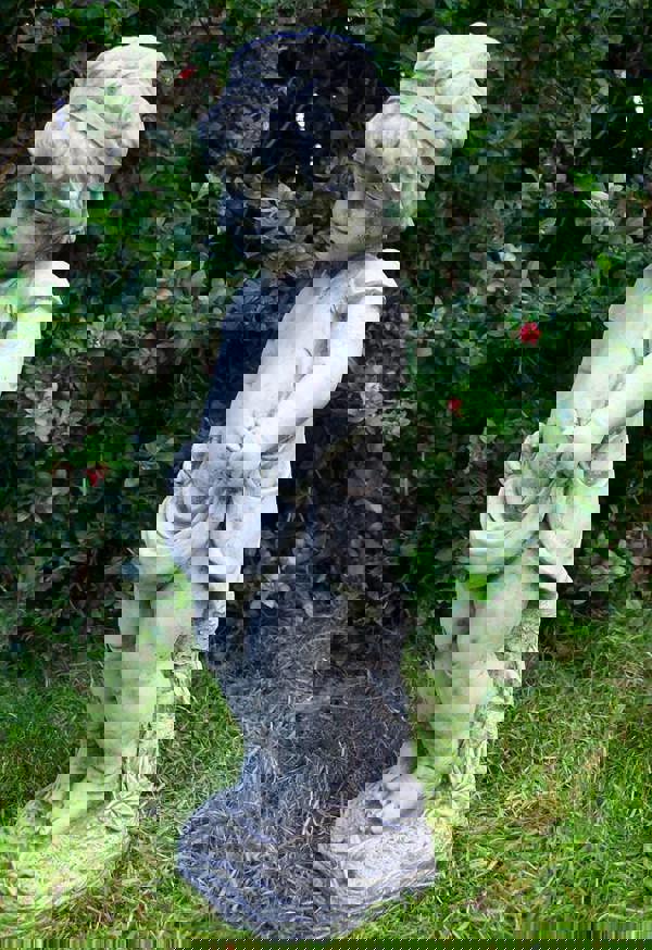 Shy Little Girl Garden Ornament