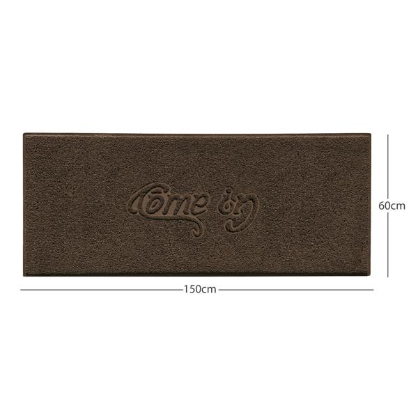 Nicoman "Come In" Grey Spaghetti Door Mat