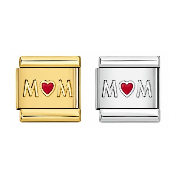 Serafina Mum Heart | Italian Style Bracelet Charm