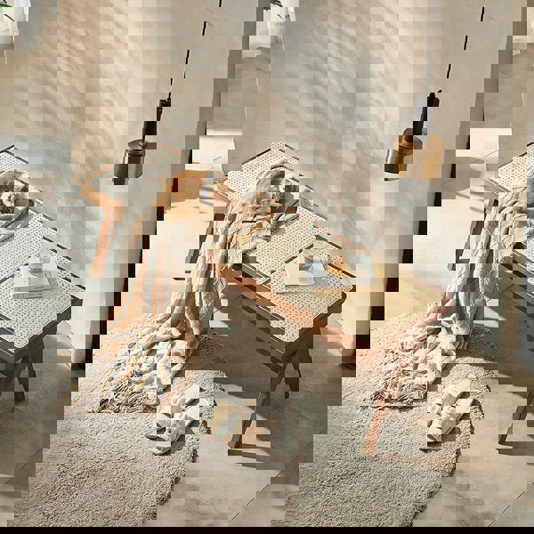 Patrick Rattan Bench, Ash Wood-Weilai Concept-Weilai Concept