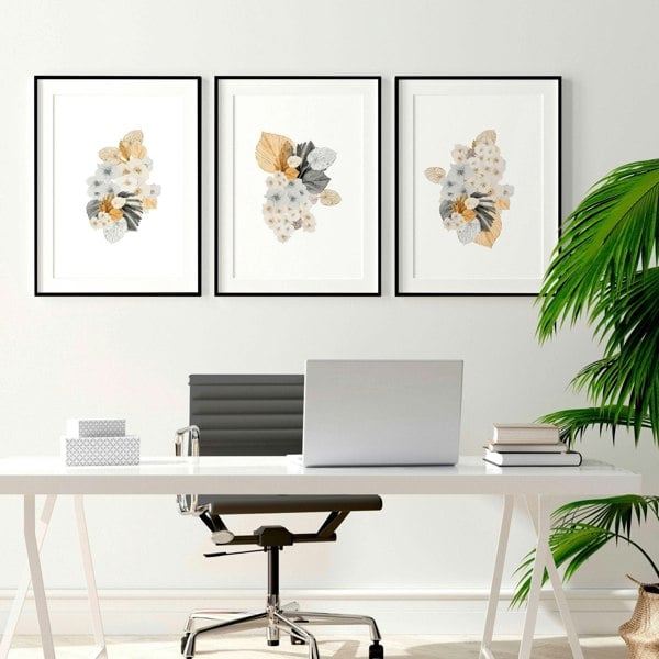 Art for office wall | set of 3 wall art prints