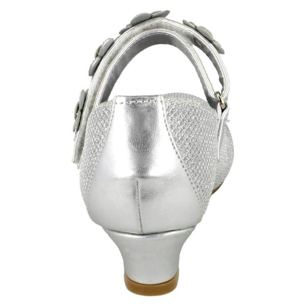 Spot On Girls Spot On Glittery Mid Heel Party Shoes