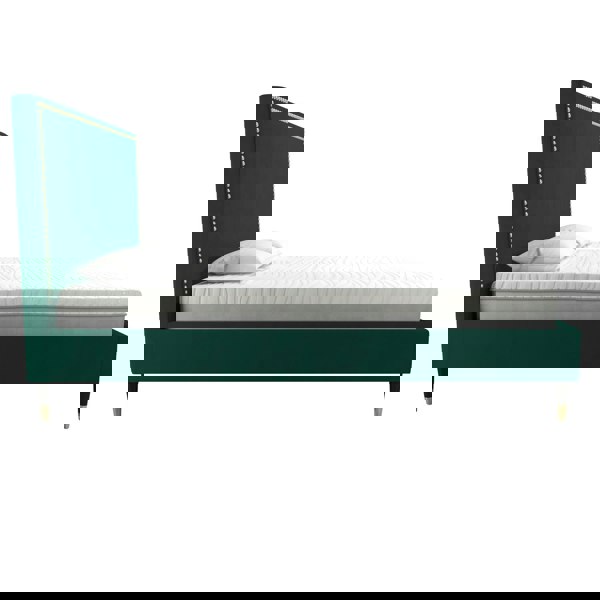 Dorel Home Audrey Bed Velvet Green - Double