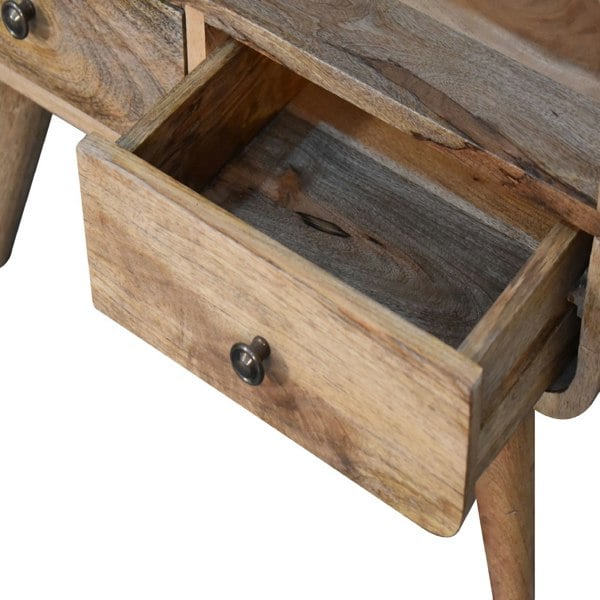 Artisan Furniture Mini Curved Oak-ish Media Unit