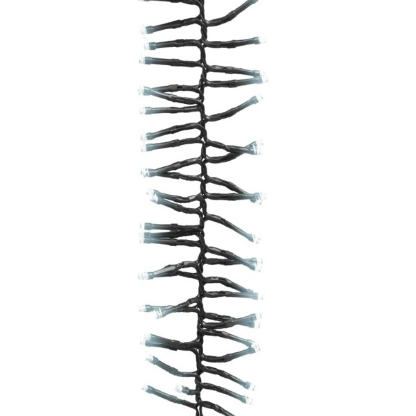 Berkfield LED Cluster String with 400 LEDs Cold White 7.4 m PVC