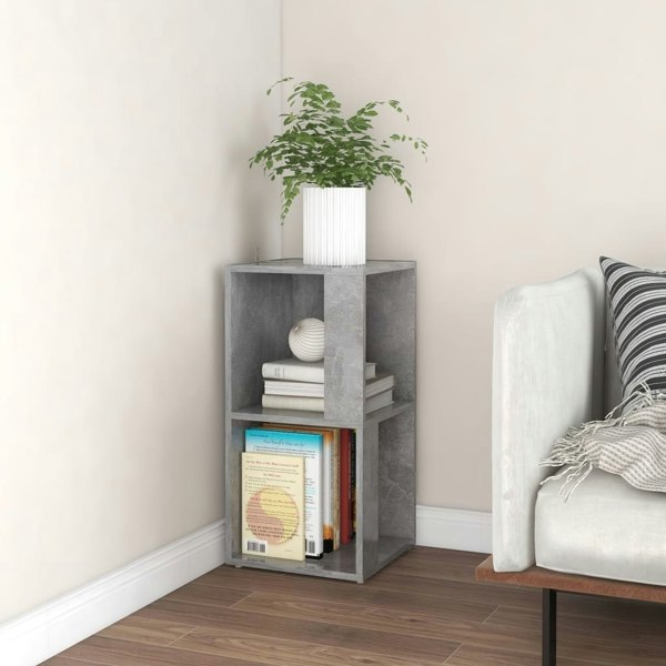 Berkfield Corner Cabinet Concrete Grey 33x33x67 cm Engineered Wood