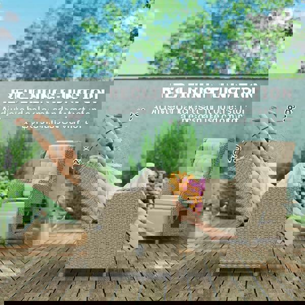 Rattan Recliner Chair