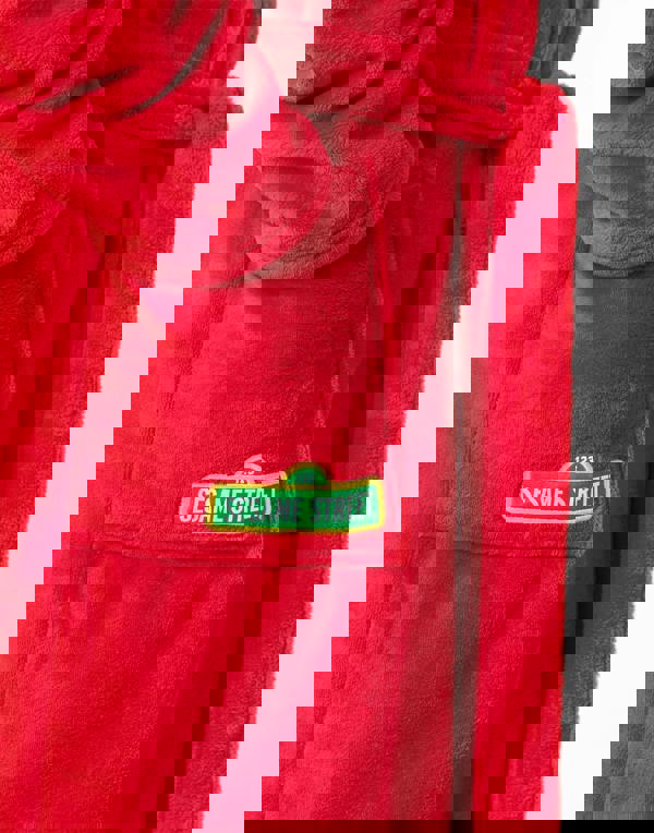 Sesame Street Unisex Red Elmo Hooded Bathrobe