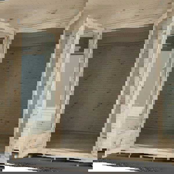 Shire Marlborough 8Gx10 Log Cabin 28mm interlock cladding - Best Shed