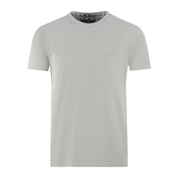 Aquascutum Mens London Aldis Tonal Logo T-Shirt - Grey
