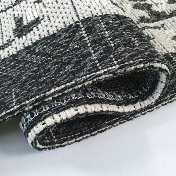 Black Oriental Rug Cotton Washable Rugs Runners Grey Oriental Traditional Pattern Large Small Flat Weave Carpet