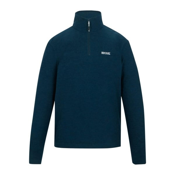 Regatta Mens Thompson Marl Half Zip Fleece Jacket - Moonlight Denim