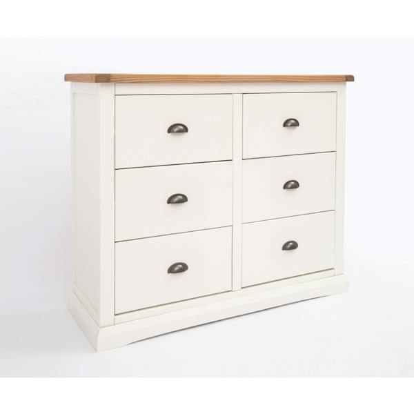 Cabinet Bits Cosenza 6 Drawer Chest of Drawers Brass Cup Handle