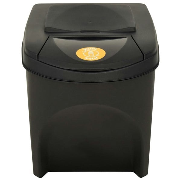 Berkfield Stackable Dustbins 4 pcs Anthracite 100 L