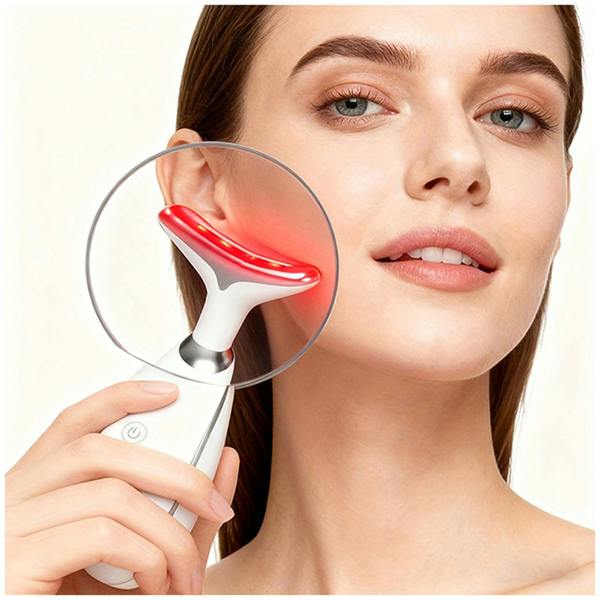 Dragodirect 7 Color LED Face & Neck Massage Device Vibration Beauty Tool