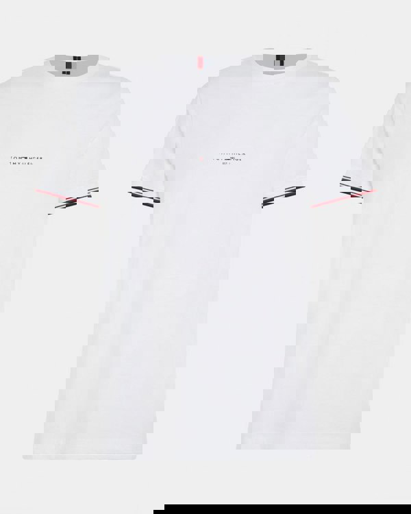 Tommy Hilfiger Tommy Logo Tipped Mens T-Shirt - White