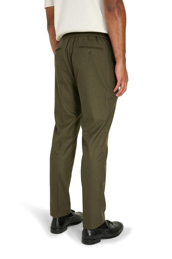 Harry Brown London Arthur Flannel Trousers - Khaki