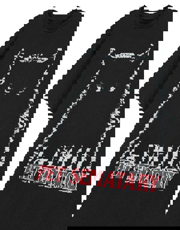 Pet Sematary Unisex Black Cat Short Sleeved T-Shirt