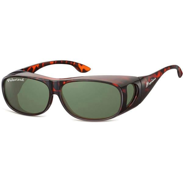 Montana Fit Over Glasses Sunglasses FO2 Tortoise G-15 Green Polarized