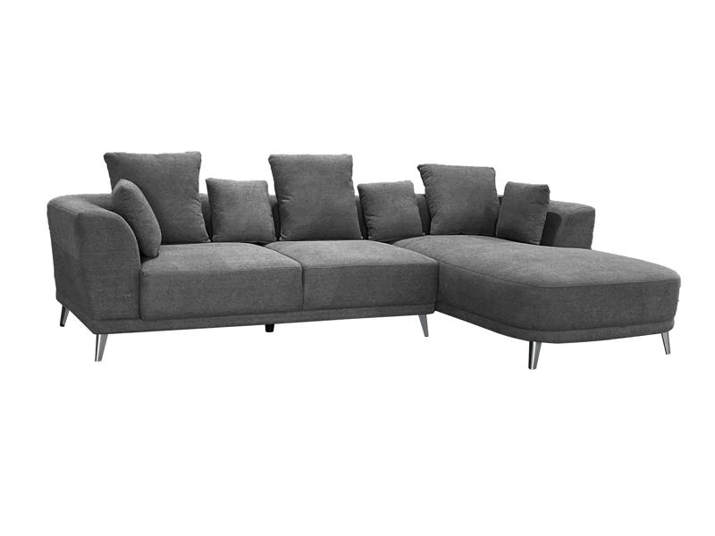 DS Living The 3 Seater Nova Lounger Left Corner Sofa in Grey or Cream