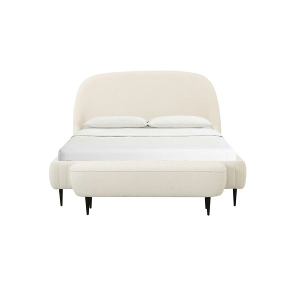 Furniture Edit Denise Cream Boucle Bed in King Size