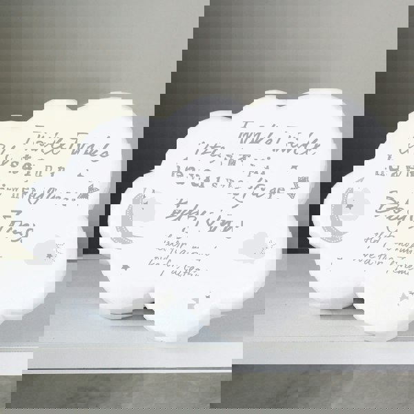 Personalised Memento Company Personalised Twinkle Twinkle Resin Memorial Cloud