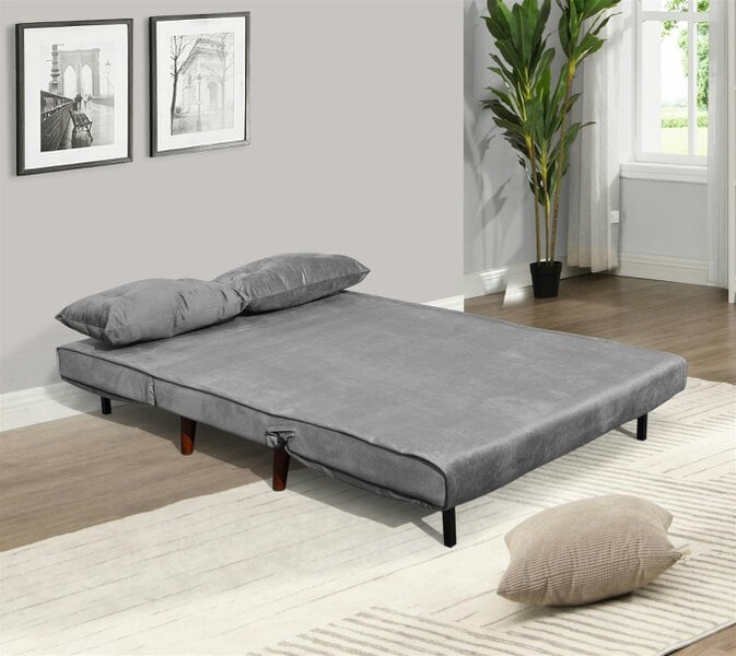 Kosy Koala Double Sofa Bed Sleeper Foldable Portable Pillow Lounge Couch Grey Sofa BedLiving Room Furniture