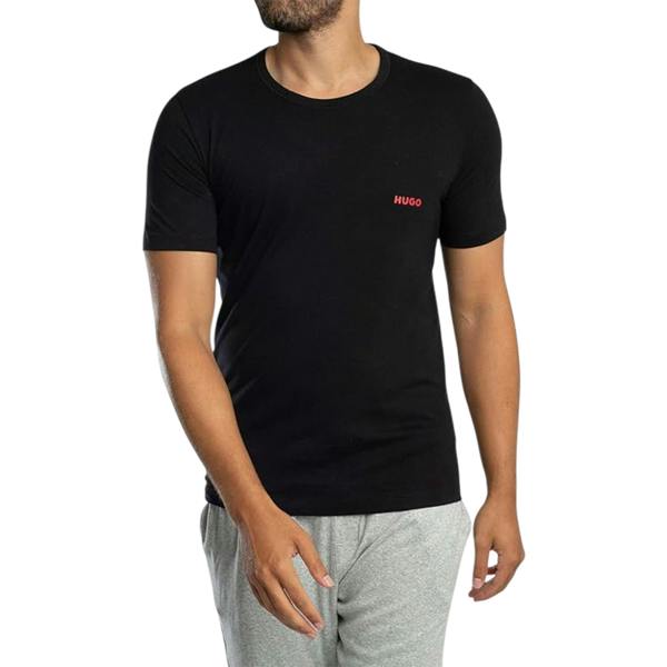 Hugo Mens Triplet Logo T-Shirt (Pack of 3) - Black/Grey/White - 