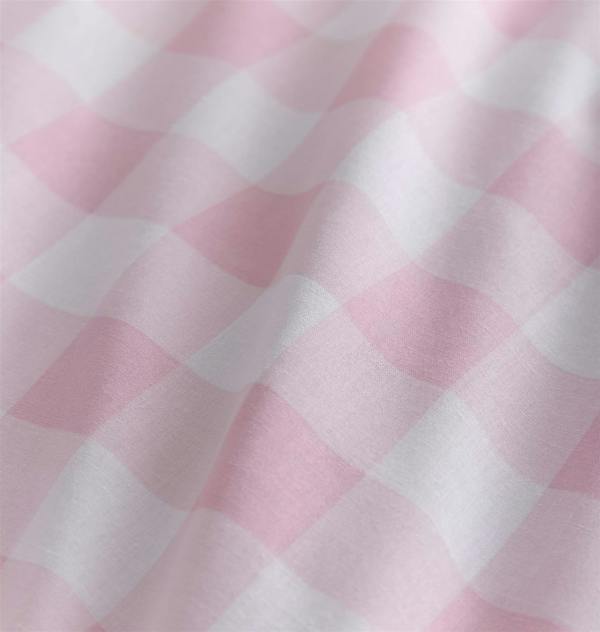 Gingham Pink Duvet Cover Set
