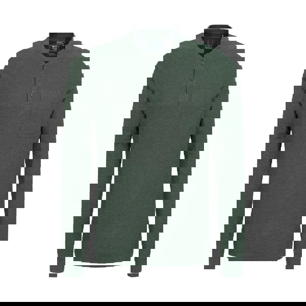 Mountain Warehouse Mens Selby Waffle Henley T-Shirt - Khaki Green - 