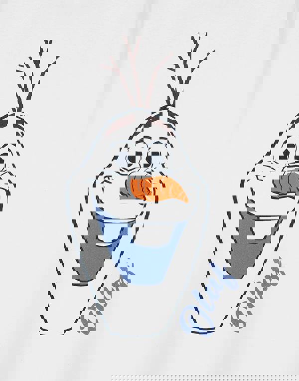 Disney Girls White Olaf Short Sleeved T-Shirt