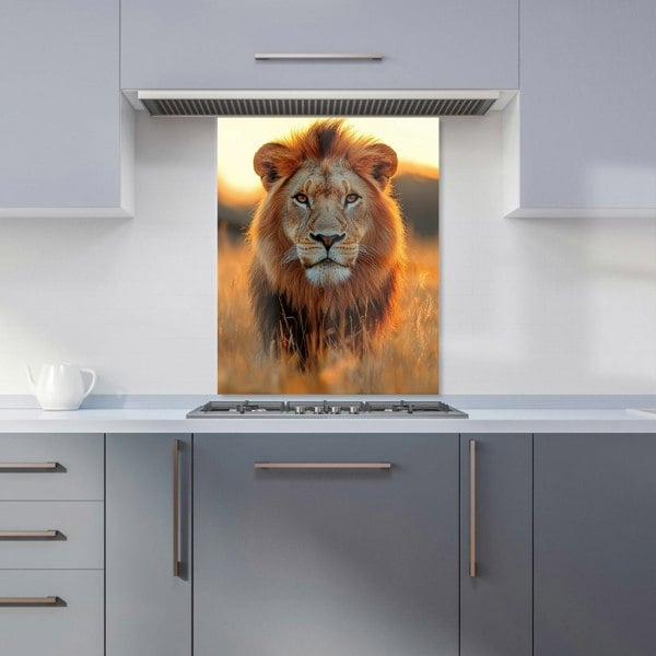 Warren Reed Lion Glass Kitchen Splashback - 00032