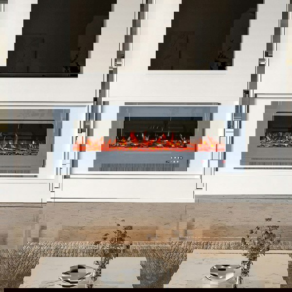 50/60 inch Electric Fireplace 5000 BTU Wall Mounted Fireplaces Heater 9 Available Flame Colours Wall Mounted Fireplaces Living and Home 50 Inch