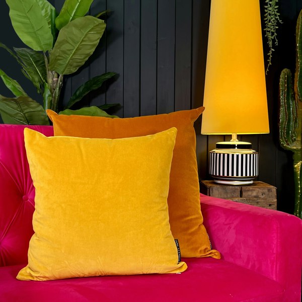 Love Frankie sunset. velvet cone lampshade