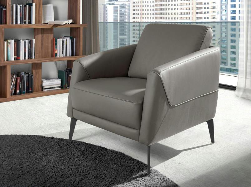 Angel Cerdá Dark Grey Leather Armchair 5134
