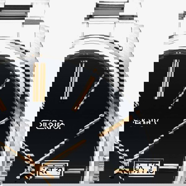 Sekonda Classic Stainless Steel Black Dial Watch 1097