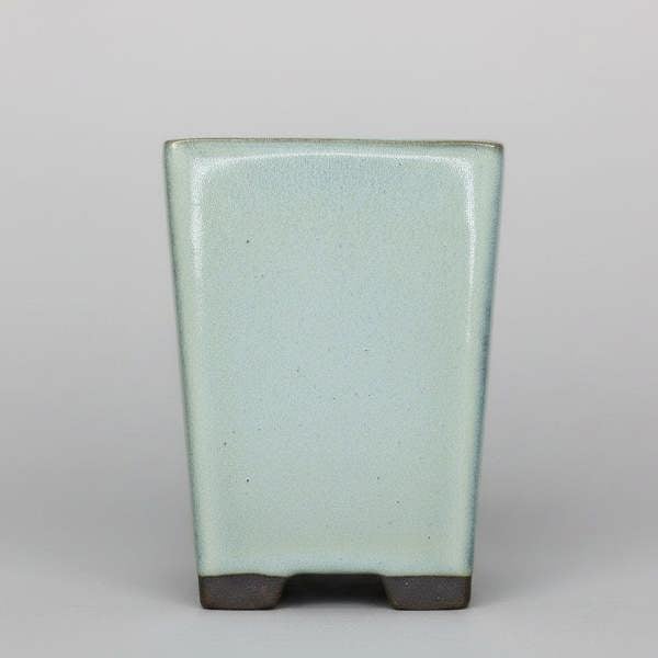 Yorkshire Bonsai 13cm Glazed Bonsai Pot | Cascade | 13cm x 19cm | White/Cream