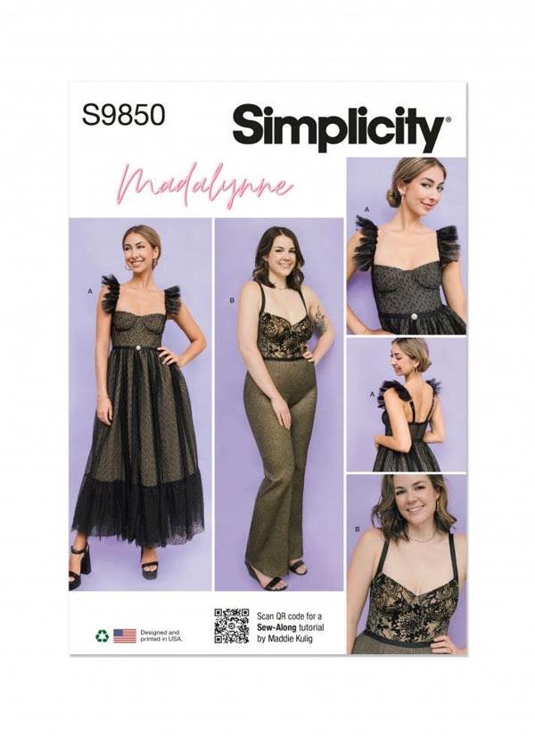 Simplicity Sewing Pattern 9850, Dresses, Jumpsuits for Women, AA (XS-S-M-L-XL) - Intermediate