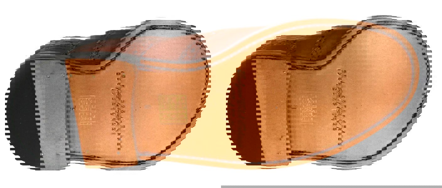 Frank James Benchgrade Moreton Leather Sole Welted Lace Up Brogue Dealer Boots