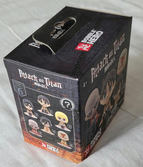 Attack on Titan YuMe Bobble Hero Mystery Figure Blind Box  (ONE random box supplied)