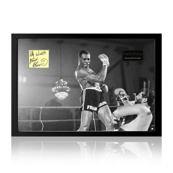 Frank Bruno Signed Boxing Cut Iconic Frame