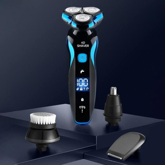 Havendro Shavers for Men Electric Razor Wet/Dry Rechargeable Rotary Cordless USB Charging