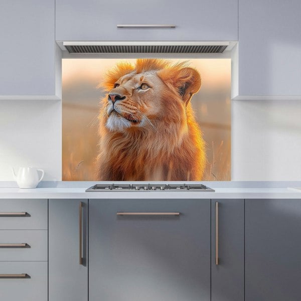 Warren Reed African Lion Kitchen Splashback - 00031