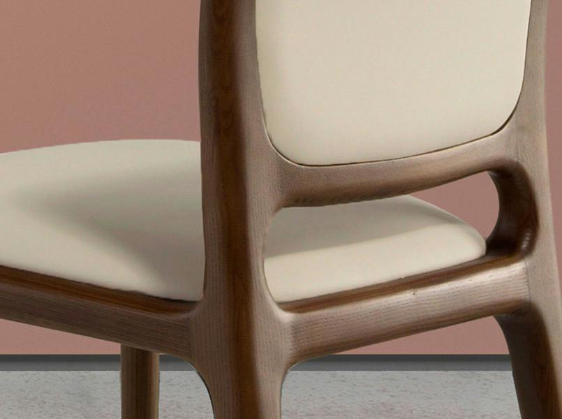 Angel Cerdá Cream Leatherette Chair 4169