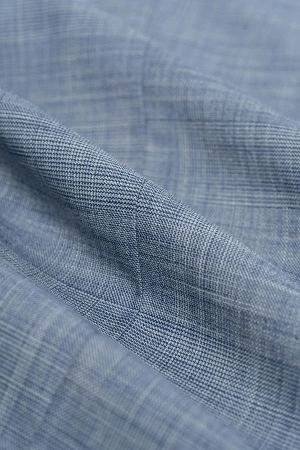 House of Cavani Camden - Men's Blue 3 Piece Check Suit