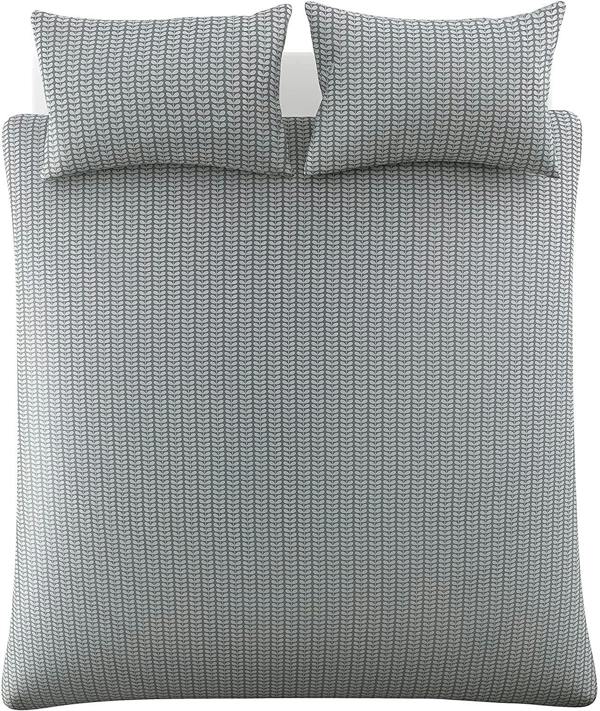 Orla Kiely Tiny Stem Light Cool Grey Double Duvet Cover Only