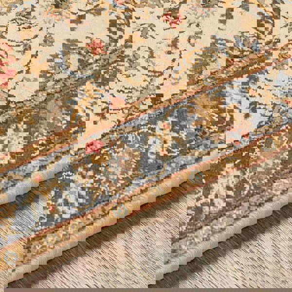 Livabliss Caesar-Hand Tufted Blue Brown Wool Traditional Rug