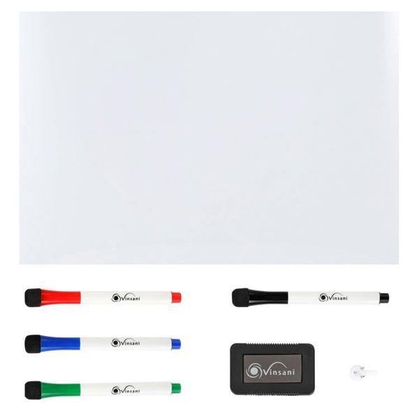 Dyzi 60 x 90cm Magnetic Whiteboard with 4 Dry Erase Pens and Eraser