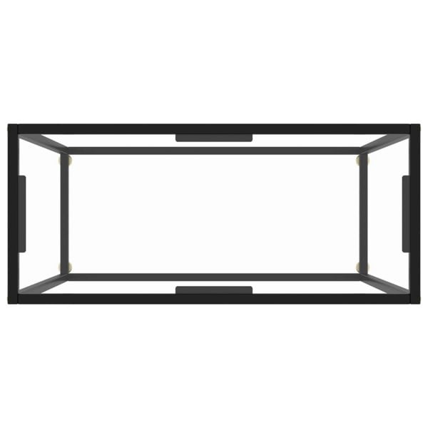 Berkfield Console Table Transparent 80x35x75 cm Tempered Glass
