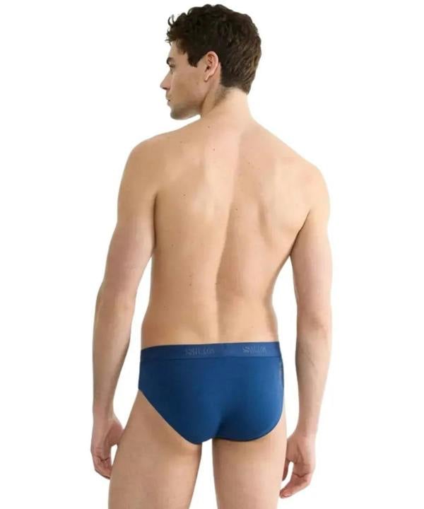 Sloggi 2-Pack SLG Base Briefs, Blue/Charcoal